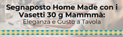 Segnaposto Home Made con i Vasetti 30 g MammmĂ : Eleganza e Gusto a Tavola
